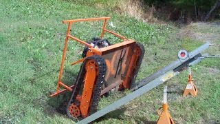 TREX SLOPE MOWER ROLLS OVER [upl. by Hittel]