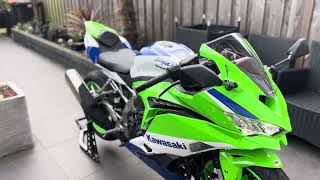 2024 Kawasaki Ninja ZX4RR 40th Anniversary Edition Evotech Tail Tidy [upl. by Shuman]