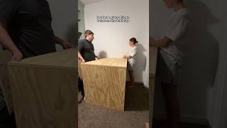 Making a fold away Murphy crafting table Perfect for small spaces diyprojects [upl. by Noraha]