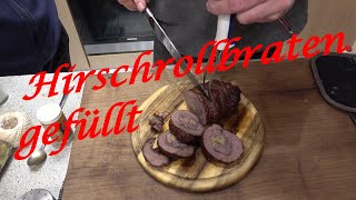 Hirschrollbraten gefüllt  Der Grilljunky 781 [upl. by Huggins370]