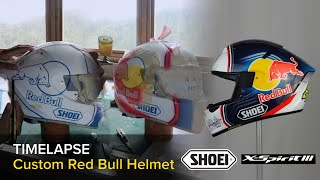 Custom Red Bull Helmet  SHOEI X Spirit III  Germany [upl. by Eiramanel]