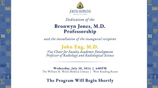 The Dedication of the Bronwyn Jones MD Professorship [upl. by Nerat]