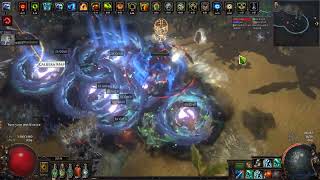 Path of Exile 325 Budget Frost Blades of Katabasis Slayer T16 clear [upl. by Llenod]