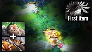 When Pudge amp Techies Lane Together  The Enemys Safelane Becomes A Hazard Zone  Pudge Official [upl. by Athey]