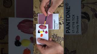 make any color Dusty Rose art satysfying acrylicpainting acrylic colors [upl. by Neroled]