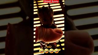 I Am Groot  Groots Funny Video Hindi Dubbed Grootfunny shorts shortsfeeds marvel groot [upl. by Htennek]