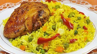 ARROZ A LA JARDINERA  RECETA PERUANA  Sazón y Corazón [upl. by Crifasi]