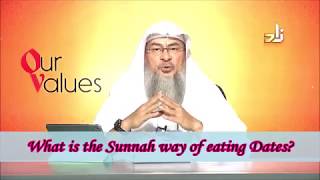 What is the Sunnah way of eating dates  Sheikh Assimalhakeem [upl. by Barber]