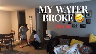 My Water BROKE prank💧😂 [upl. by Ynnoj]