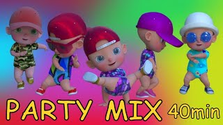 Kids Party Songs  Children Party Music  Video and Songs Party Mix  40 min Happy Playtime 🎉🎈🎊 [upl. by Adnoval]