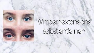 Wimpernextensions selbst entfernen  Jassi Lou [upl. by Aivila]