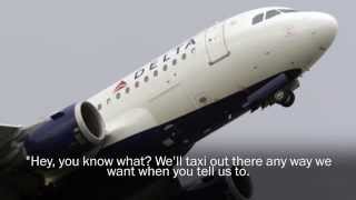 LISTEN Testy Exchange Between Delta Pilot and Air Traffic Controller  Subtitles [upl. by Walt]