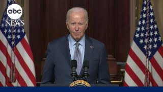 President Biden returns from Israel will address the nation Thursday  ABCNL [upl. by Edd]