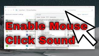 How to Enable Mouse Click Sound in Windows 11 Tutorial [upl. by Ailekahs]