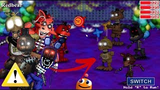 Team Tjoc R In Fnaf World The Joy of Creation Mod [upl. by Eittocs]