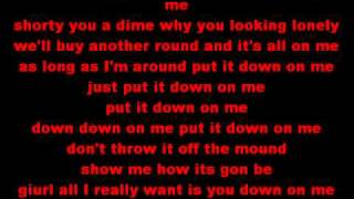 Down on me  Jeremih feat 50 cent  lyrics [upl. by Aehsat350]