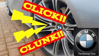 BMW Clunking  Clicking Noise when braking SOLVED [upl. by Orestes]