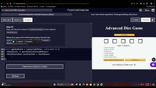 Algorithmic Thinking Dice Game 54 [upl. by Obelia]