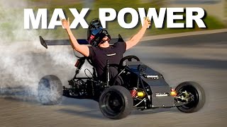 Insane Electric GoKart at Full Power  NEW Headquarters [upl. by Ahsoek552]