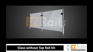 Glass Balustrades  Glass Balustrade without Top Rail  EZRails Balustrades Solutions [upl. by Essirahs]