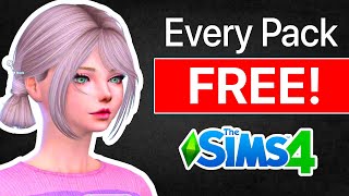 How I Got EVERY Sims 4 PACK for FREE WORKS INSTANTLY [upl. by Airehc]