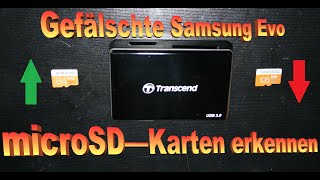 Samsung Evo microSD Karte  wie man eine Fälschung erkennt [upl. by Aleirbag865]