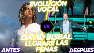 David Bisbal  Lloraré Las Penas  EVOLUCIÓN VOCAL EN VIVO [upl. by Ettenoj]