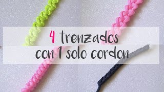 Haz 4 TRENZADOS con 1 solo cordón 203 😍😍 [upl. by Gasparo]