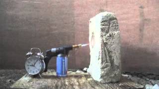 Building with Hemp fire test on hempcrete [upl. by Schertz628]