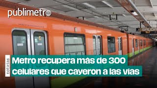 Metro ha recuperado más de 300 celulares que cayeron a las vías 📱🚊 [upl. by Aidul]