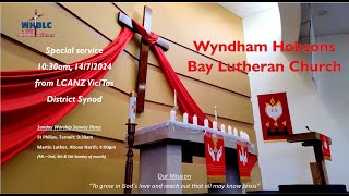 Wyndham Hobsons Bay Lutheran Church Service 1472024  LCA District Synod Sunday [upl. by Aenal327]