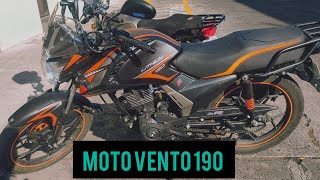 Reseña de moto Vento 190 Lithum 2024 mexico family motovlog [upl. by Adnilemreh]