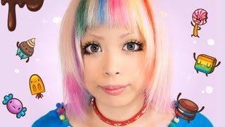 Japanese Big Eye Makeup Tutorial  EYES LIKE SWEETS [upl. by Amitak291]