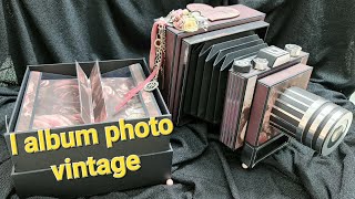 présentation de l ALBUM photo vintage appareil photo SCRAPBOOKING [upl. by Merta]