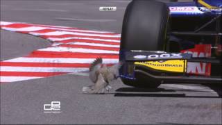 GP2 2013 Monaco  Nasr vs Bird Practice [upl. by Anelem]