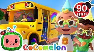 Wheels on the Party Bus Hapy Birthday JJ 🥳🚌  CoComelon  Nursery Rhymes for Babies [upl. by Marilyn513]