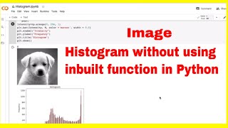 Image histogram without using function in python colabs [upl. by Balthasar]