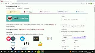 React Integrations  reactvirtualized package [upl. by Naejeillib]
