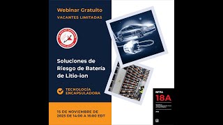 Riesgos con Baterías de Litio ion en la Industria 11152023 [upl. by Sacci]