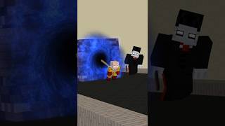 Pulling a Black Hole Bedrock Challenge Saitama  Herobrine minecraft shorts [upl. by Randa484]