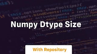 numpy dtype size [upl. by Hajar]