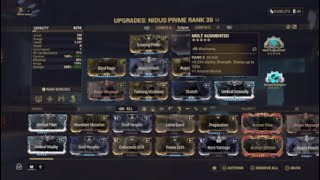 Warframe Nidus Prime Simple build [upl. by Renato538]