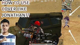 HOW TO USE COVER LIKE JONATHAN  HOW TO USE COVER IN PUBG MOBILE  POCO F1 [upl. by Aramac]