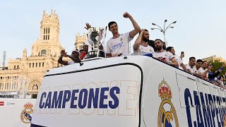 Real Madrid celebrate 35th Spanish La Liga title [upl. by Nosiaj290]