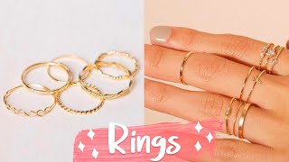 12 DIY Rings EASY amp Adjustable How To Make a Ring  Create Your Own Accessories [upl. by Mairym]