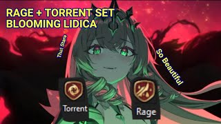 Epic Seven  Blooming Lidica Joke Build  Rage  Torrent Set for Maximum Damage [upl. by Dira778]