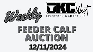 12112024  Feeder Calf Auction  OKC West [upl. by Agnola]