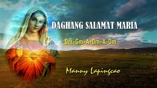 DAGHANG SALAMAT MARIA LYRICS AND CHORDS Manny Lapingcao [upl. by Capello]