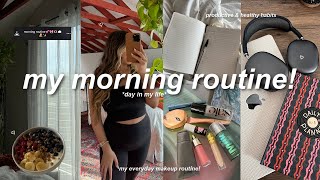 my productive morning routine 🧸everyday makeup routine healthy habits relaxing day in my life [upl. by Audi]