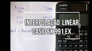 Interpolacao Calculadora Casio fx570EX e fx991EX [upl. by Nwaf]